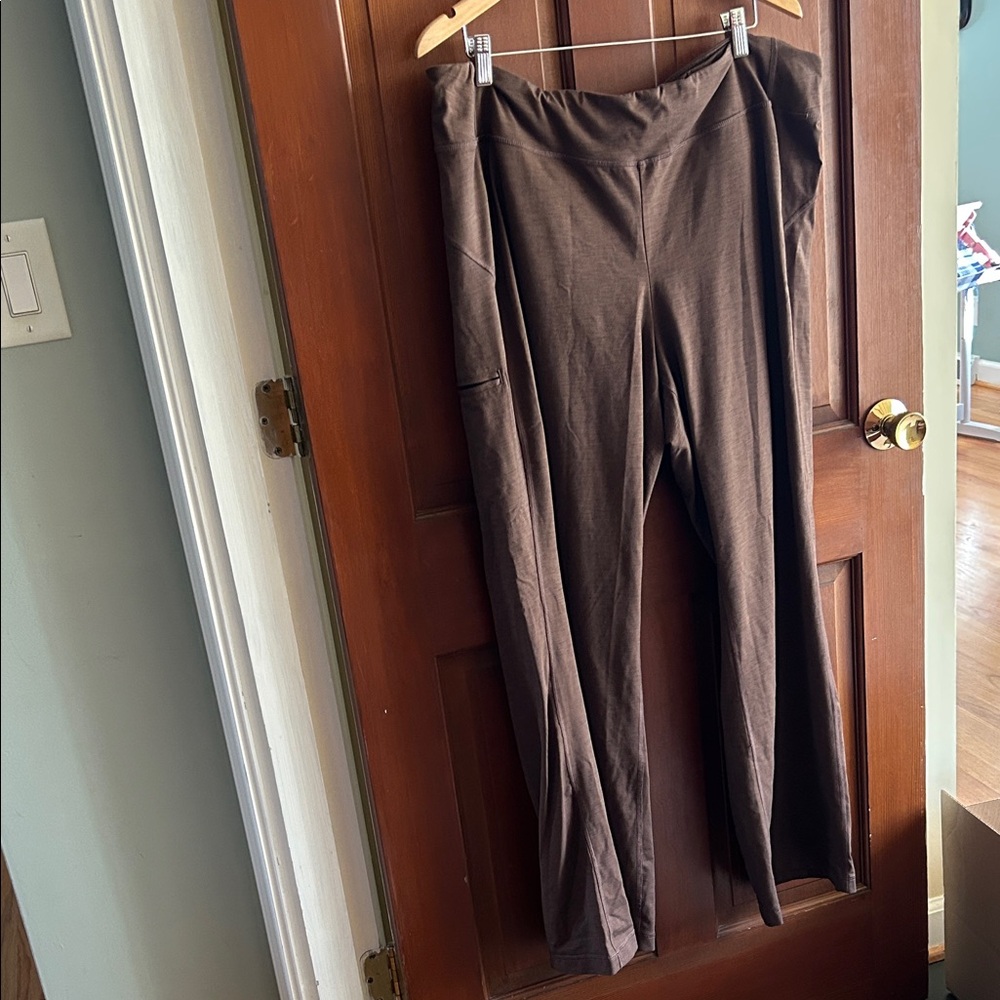 Duluth Trading Co Brown Boot Cut Noga Pants